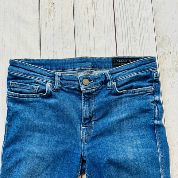 All Saints Mast Twisted Jeans Size 27 - Picture 4 of 9